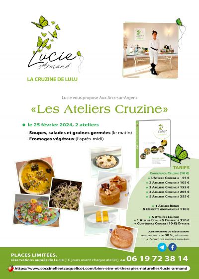 Affiche - La Cruzine de Lulu ateliers du 25 février 2024