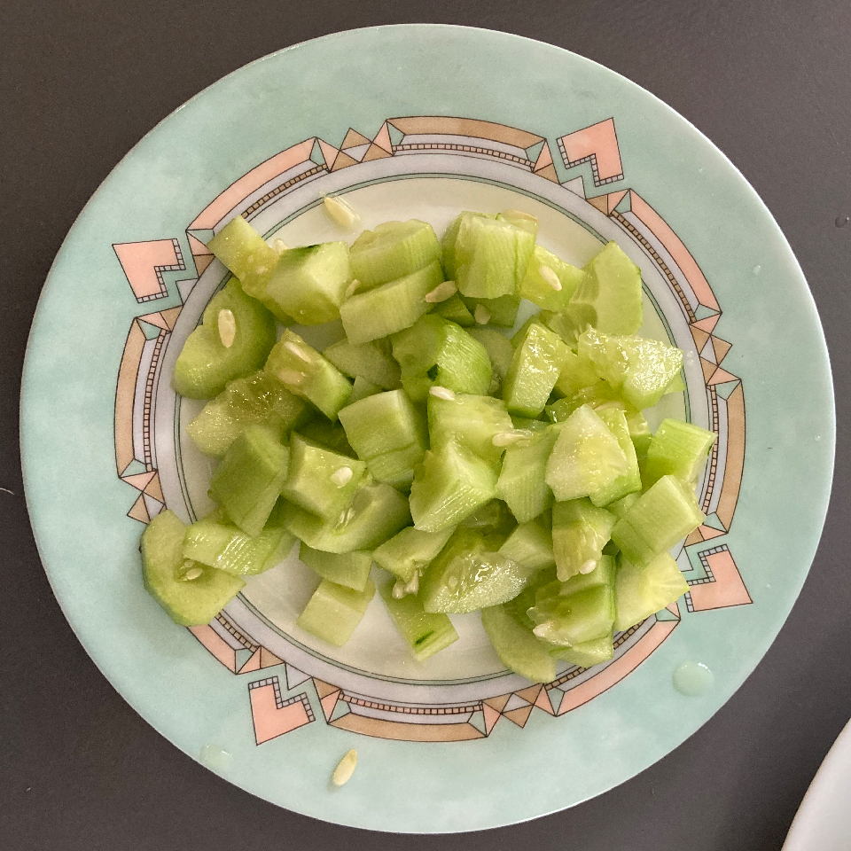 assiette concombre