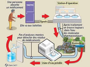 nos medicaments polluent l eau des rivieres