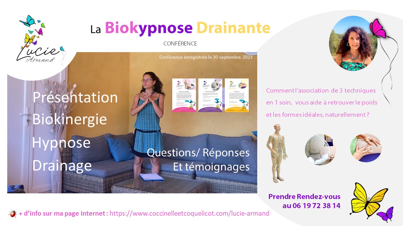 conférence La Biokypnose Drainante 2023