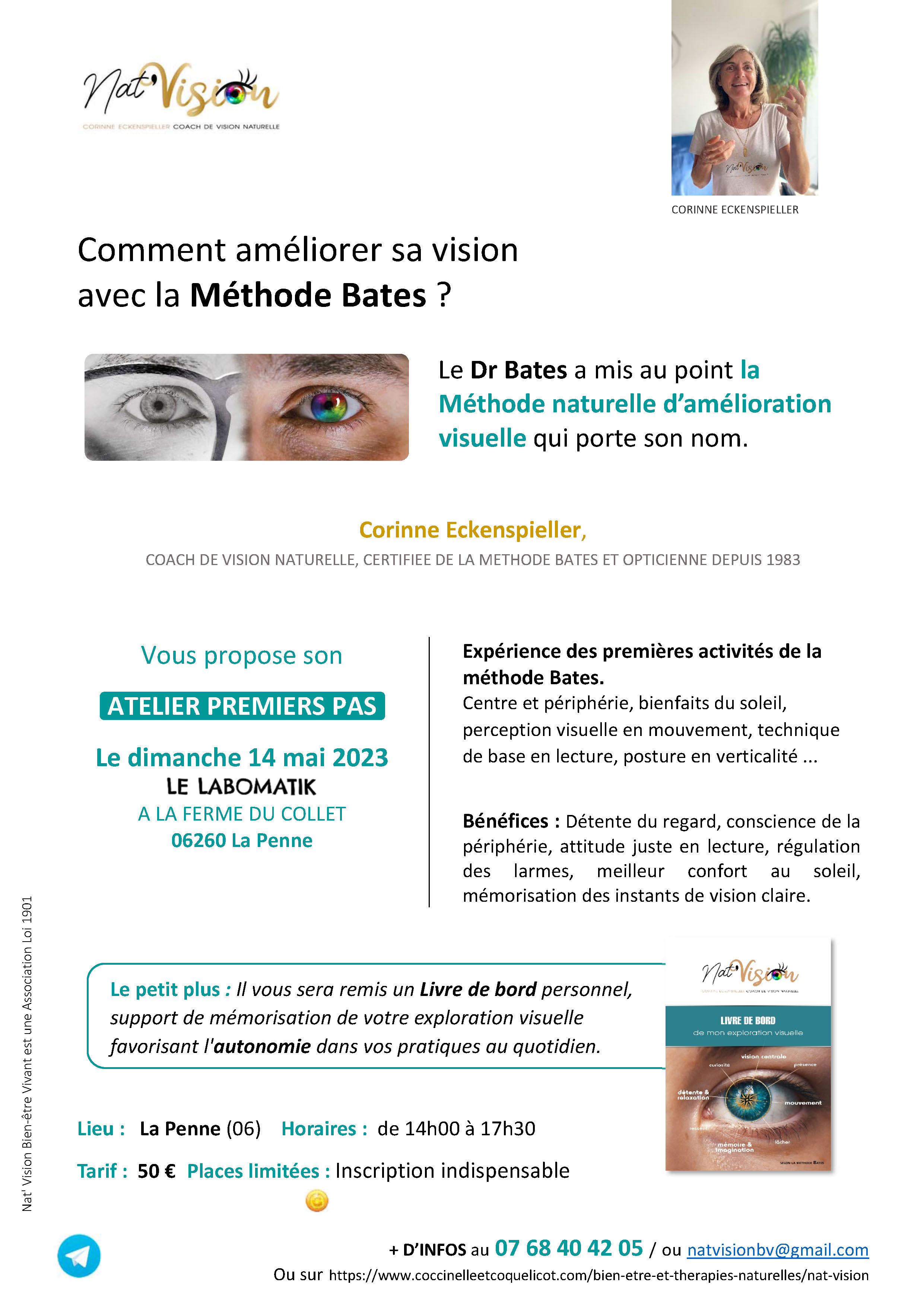 affiche atelier premiers pas Nat'Vision