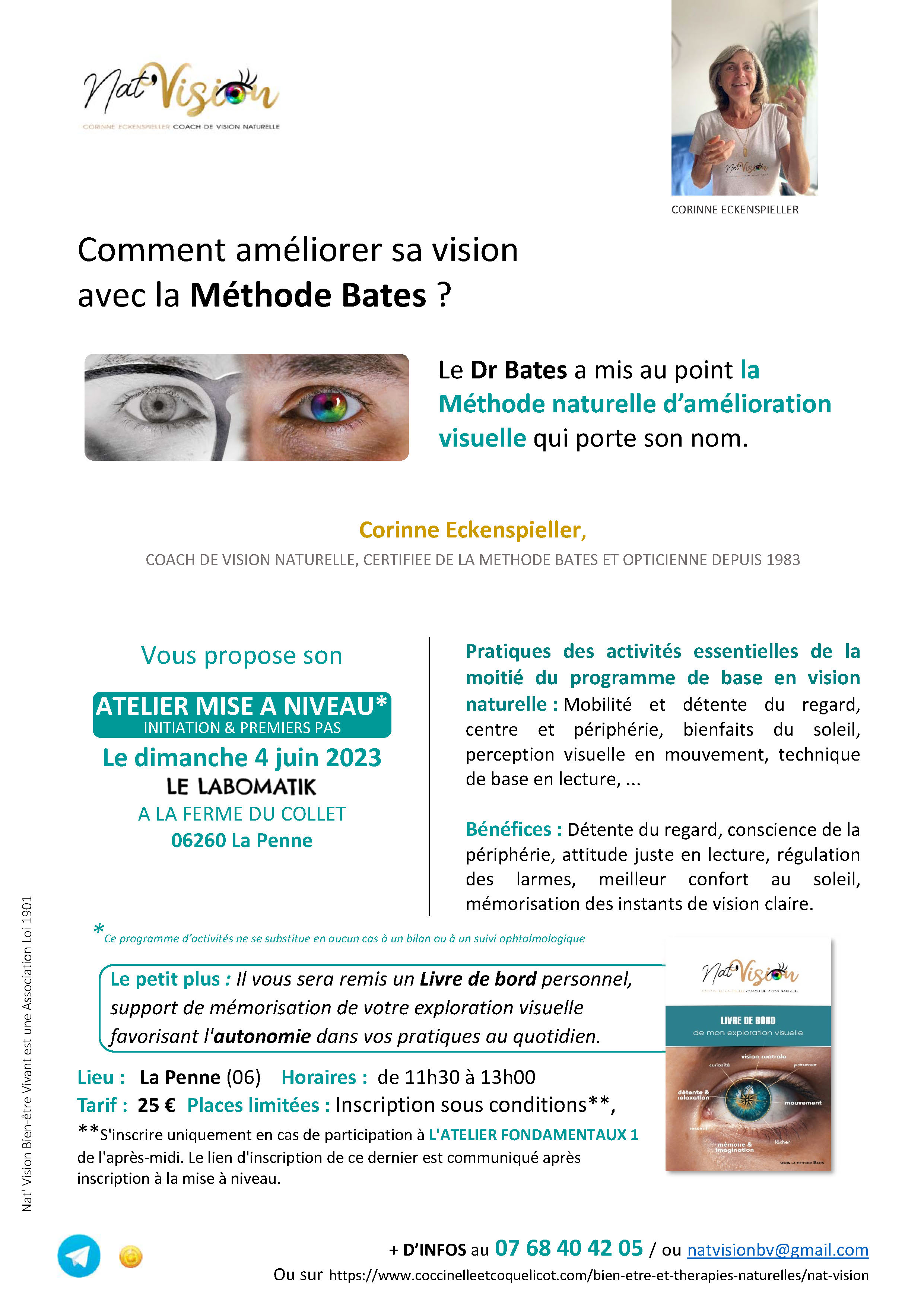 affiche atelier premiers pas Nat'Vision