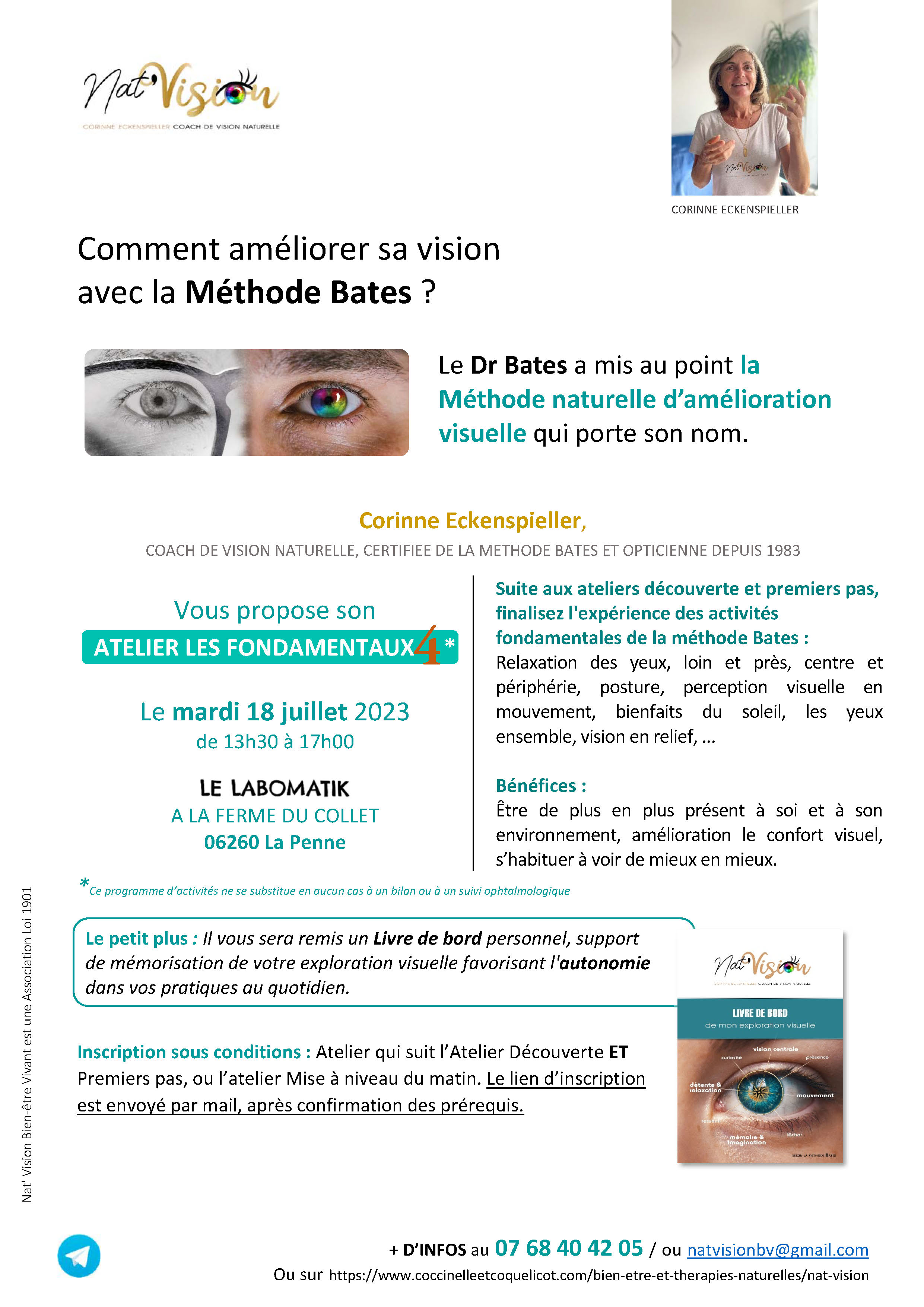 affiche atelier premiers pas Nat'Vision