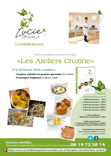 Affiche atelier La Cruzine de Lulu, 25 février 2024